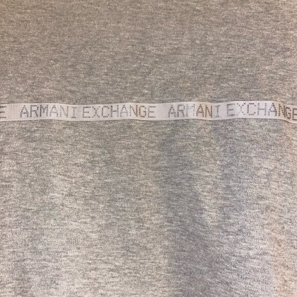 ARMANI Exchange Logo Jacket with Pockets Light Gray Size M - Picture 5 of 7